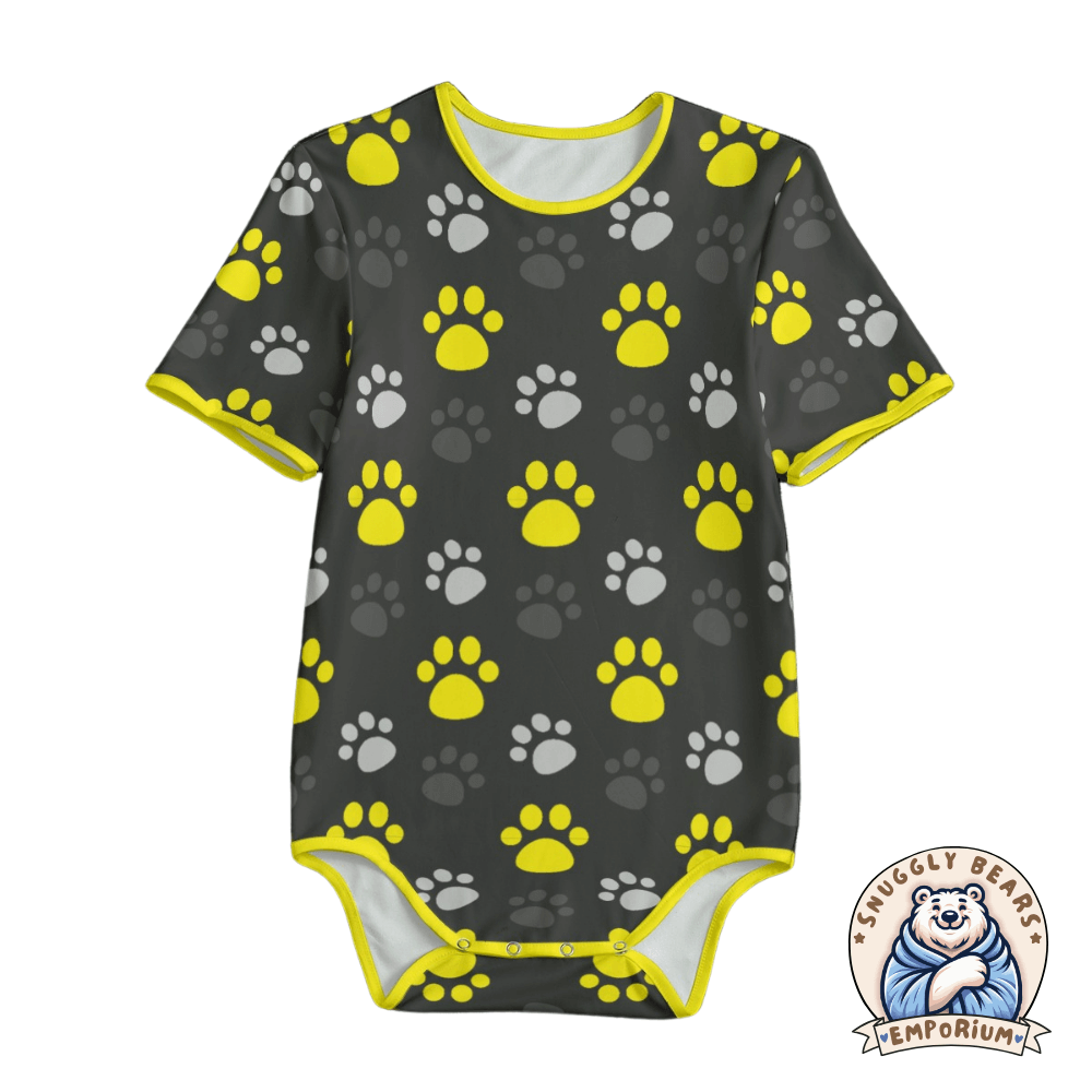 ABDL Onesie – Paw Prints - Coloured Paws