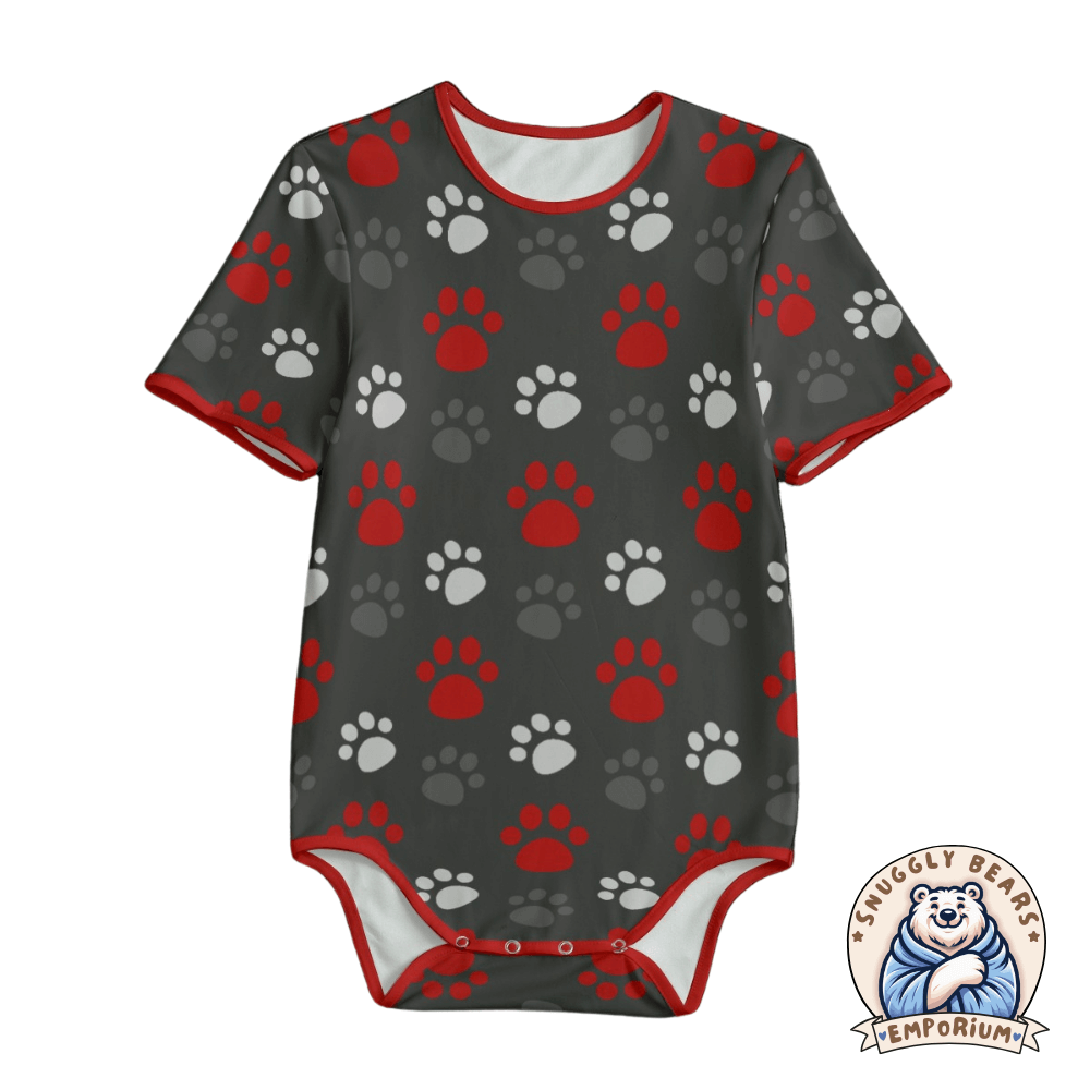 ABDL Onesie – Paw Prints - Coloured Paws