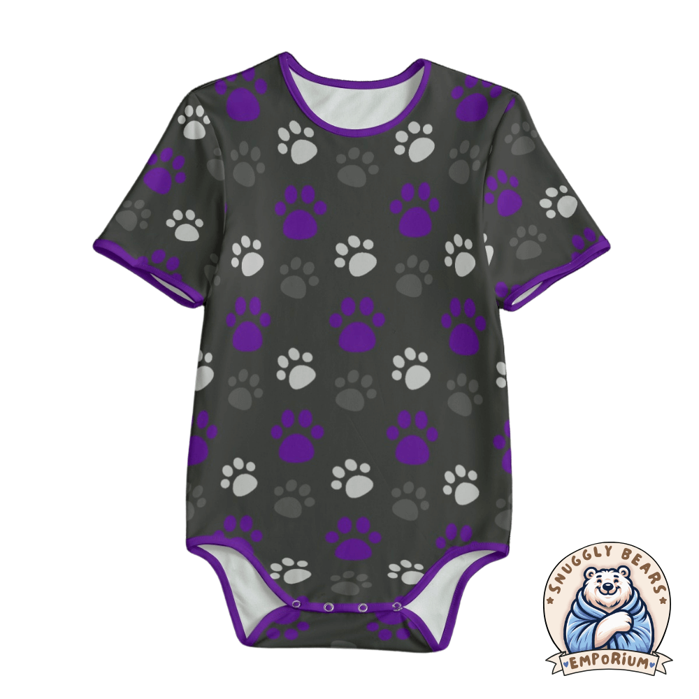 ABDL Onesie – Paw Prints - Coloured Paws
