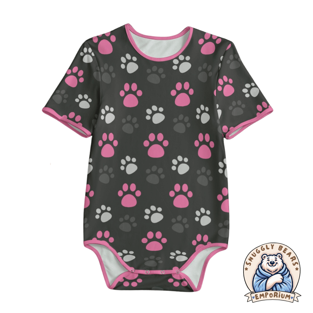 ABDL Onesie – Paw Prints - Coloured Paws
