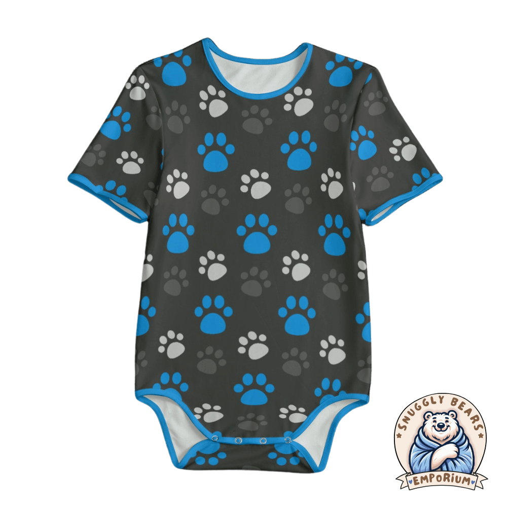 ABDL Onesie – Paw Prints - Coloured Paws