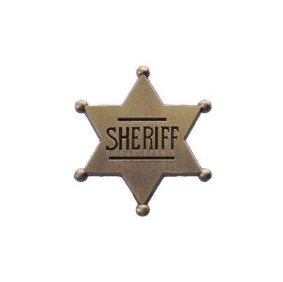 Sherif Badge Enamel Pin Badge