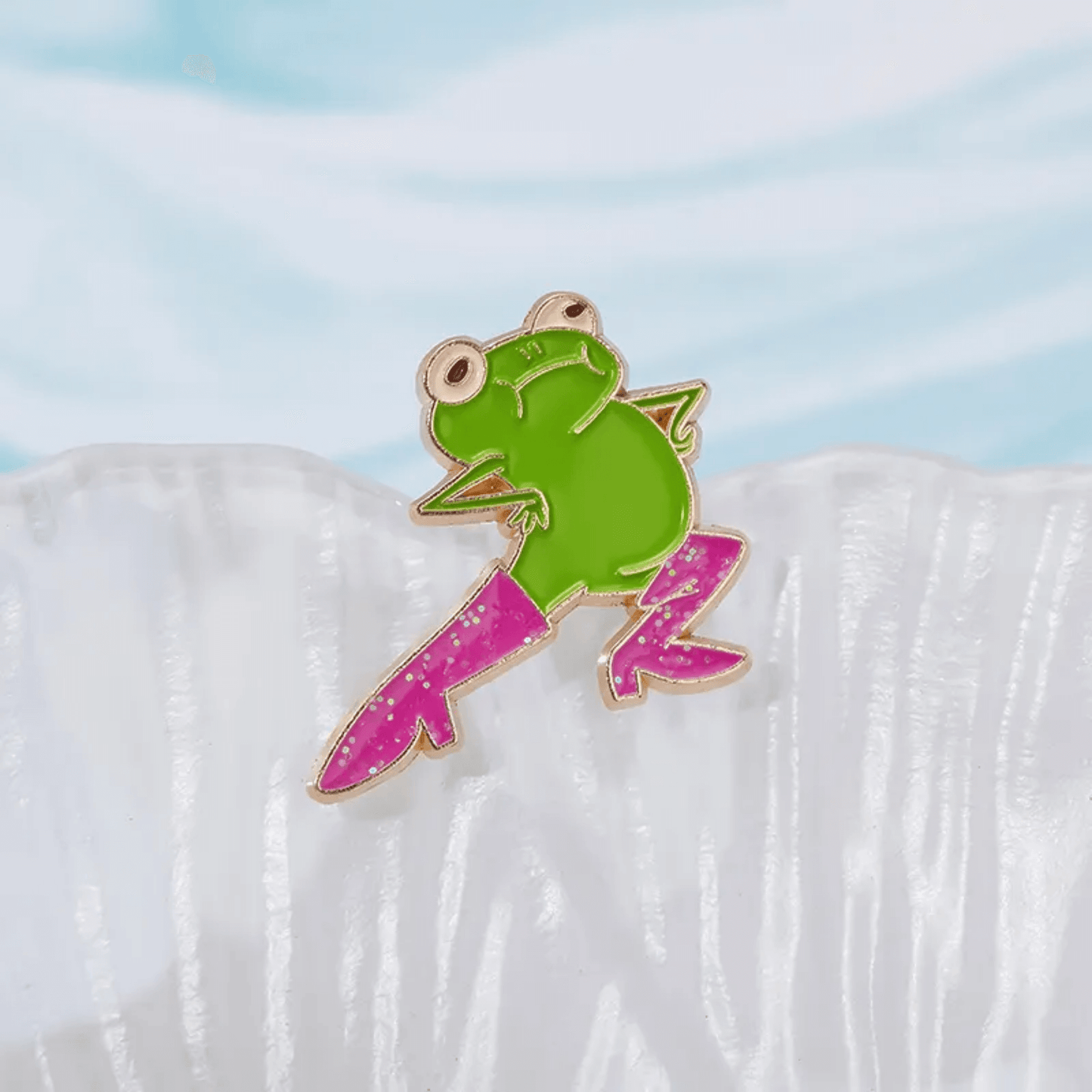 Frog 'n Boots Enamel Pin Badge