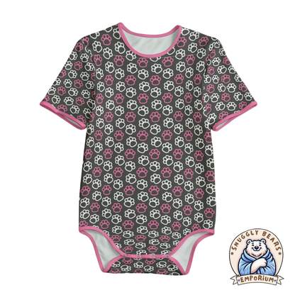 ABDL Onesie – Paw Prints Outline