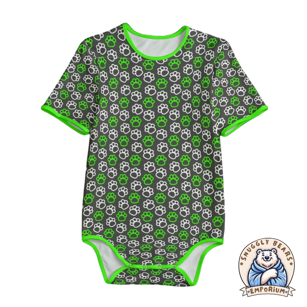 ABDL Onesie – Paw Prints Outline