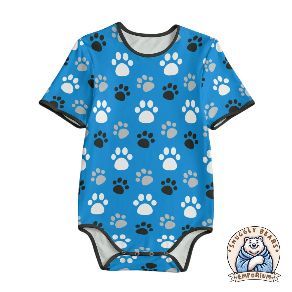 ABDL Onesie – Paw Prints Full Colour Onesie