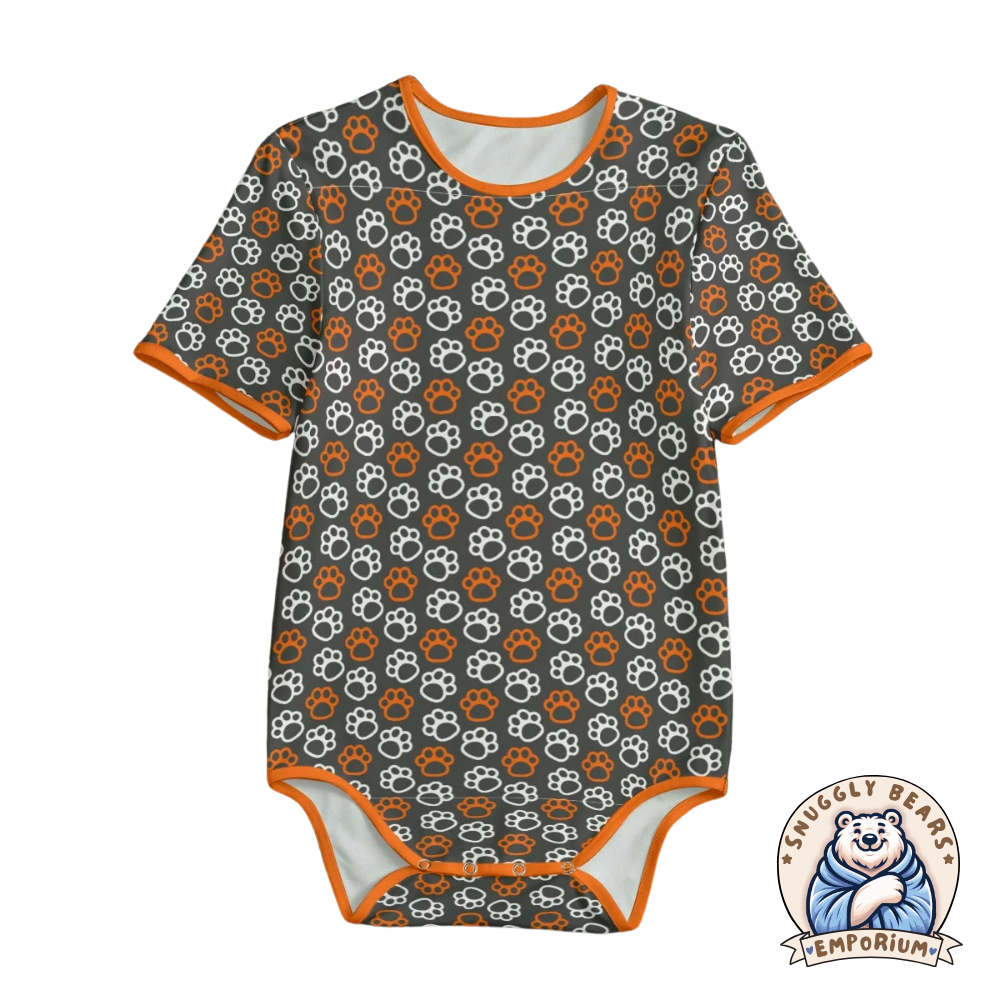 ABDL Onesie – Paw Prints Outline