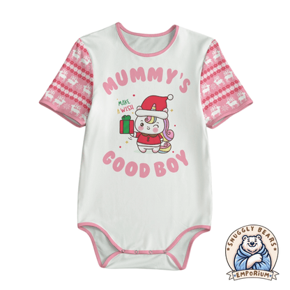 MABDL Onesie – Mummys Boy/Girl Xmas Unicorn Onesie