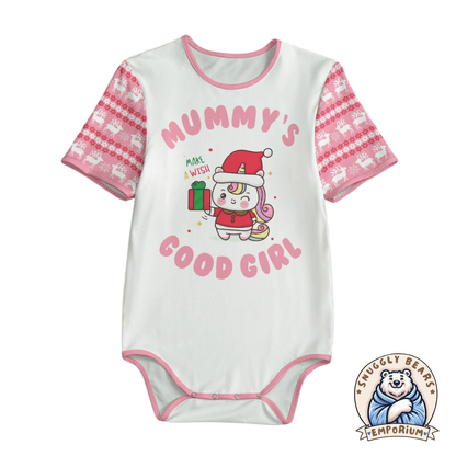MABDL Onesie – Mummys Boy/Girl Xmas Unicorn Onesie