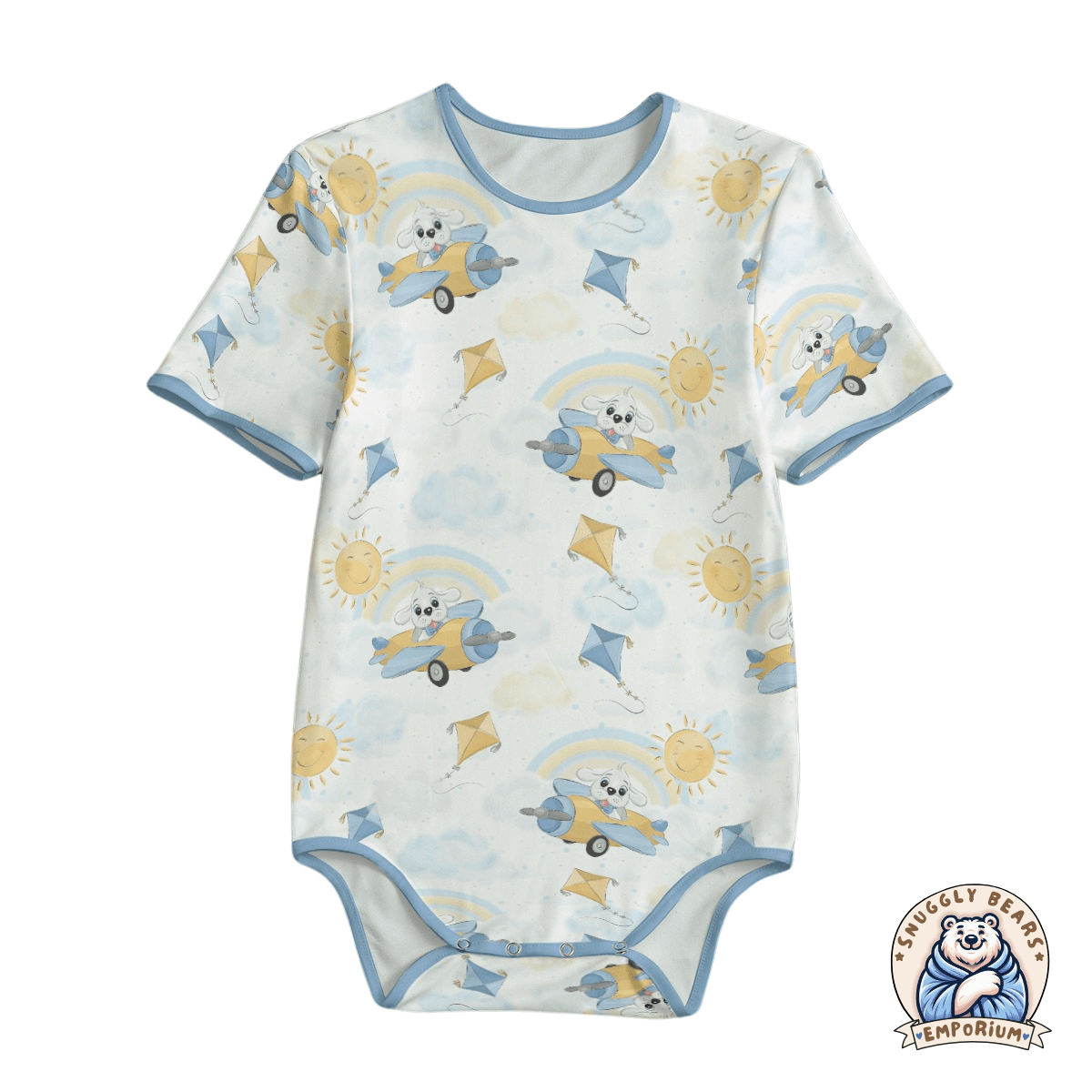 ABDL Onesie – Cute Puppy Pilot Daytime Onesie