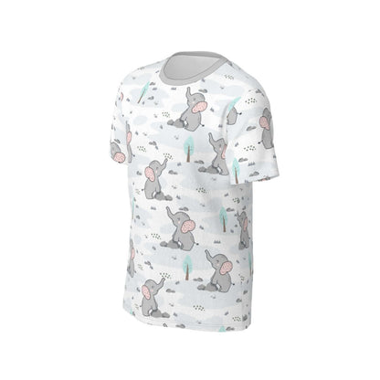 ABDL themed t-shirt featuring playful elephants, perfect for comfort and self-expression in the ABDL community.