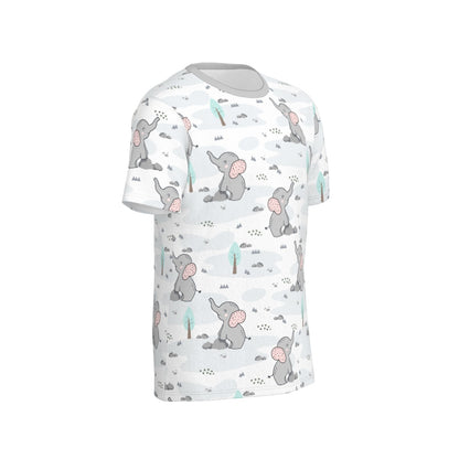 ABDL themed t-shirt featuring playful elephants, perfect for comfort and self-expression in the ABDL community.
