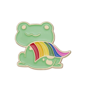 Pride Frog Enamel Pin Badge