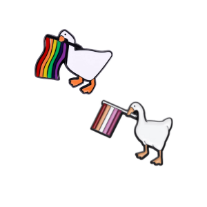 Pride Goose Enamel Pin Badge