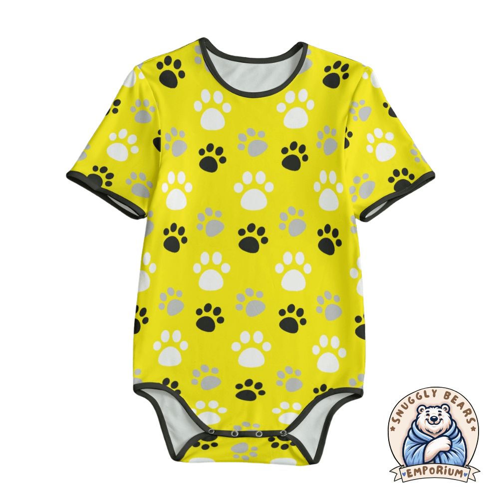 ABDL Onesie – Paw Prints Full Colour Onesie