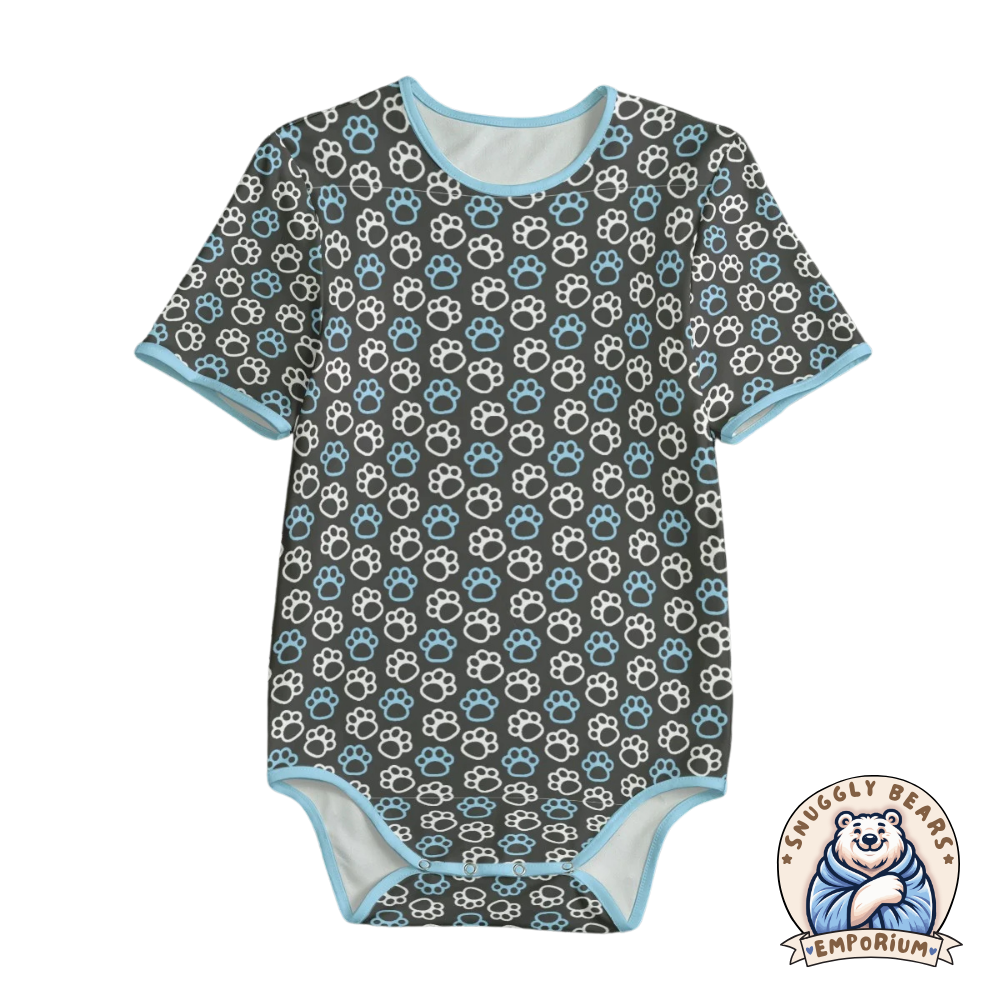 ABDL Onesie – Paw Prints Outline