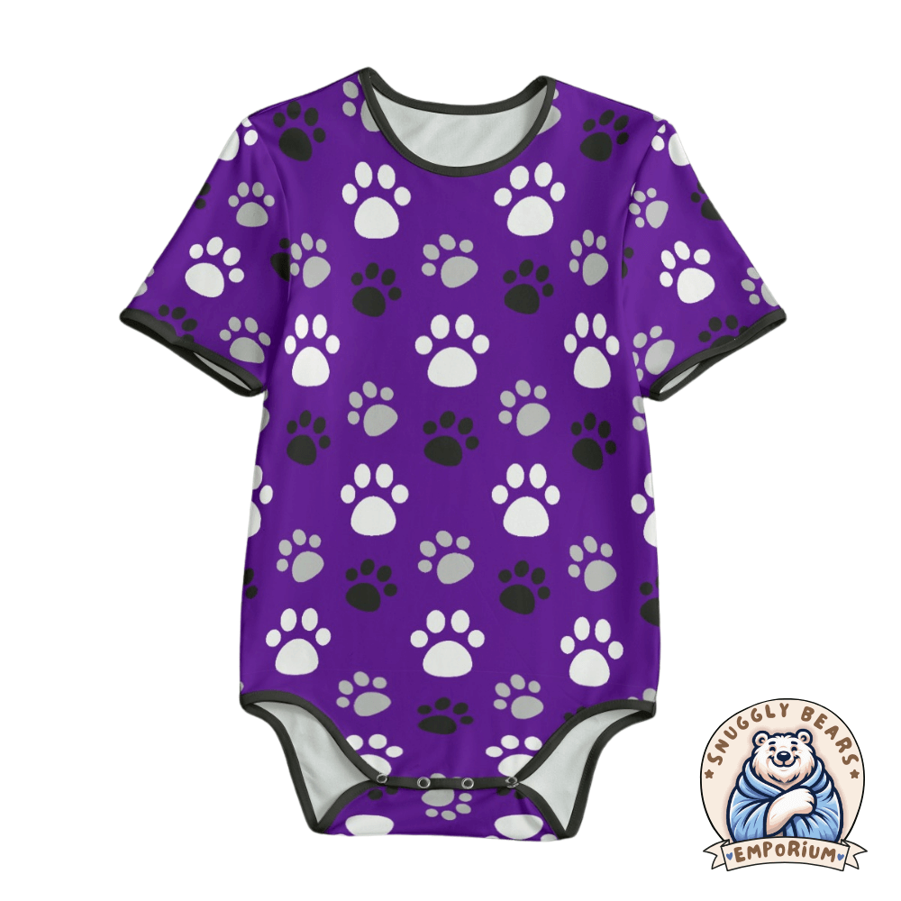 ABDL Onesie – Paw Prints Full Colour Onesie