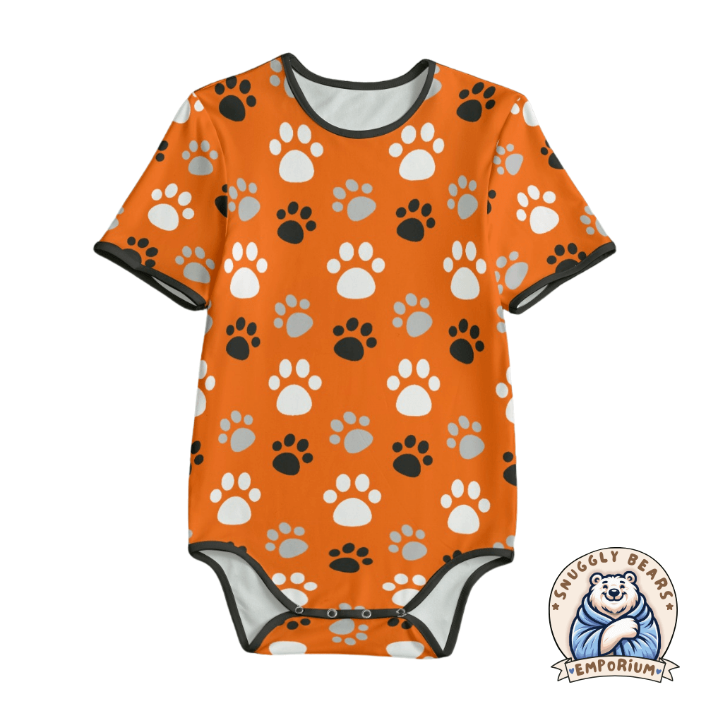 ABDL Onesie – Paw Prints Full Colour Onesie