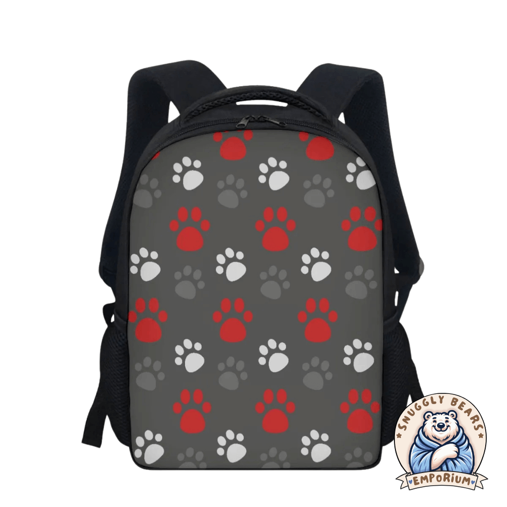 Coloured Paw Prints Backpack