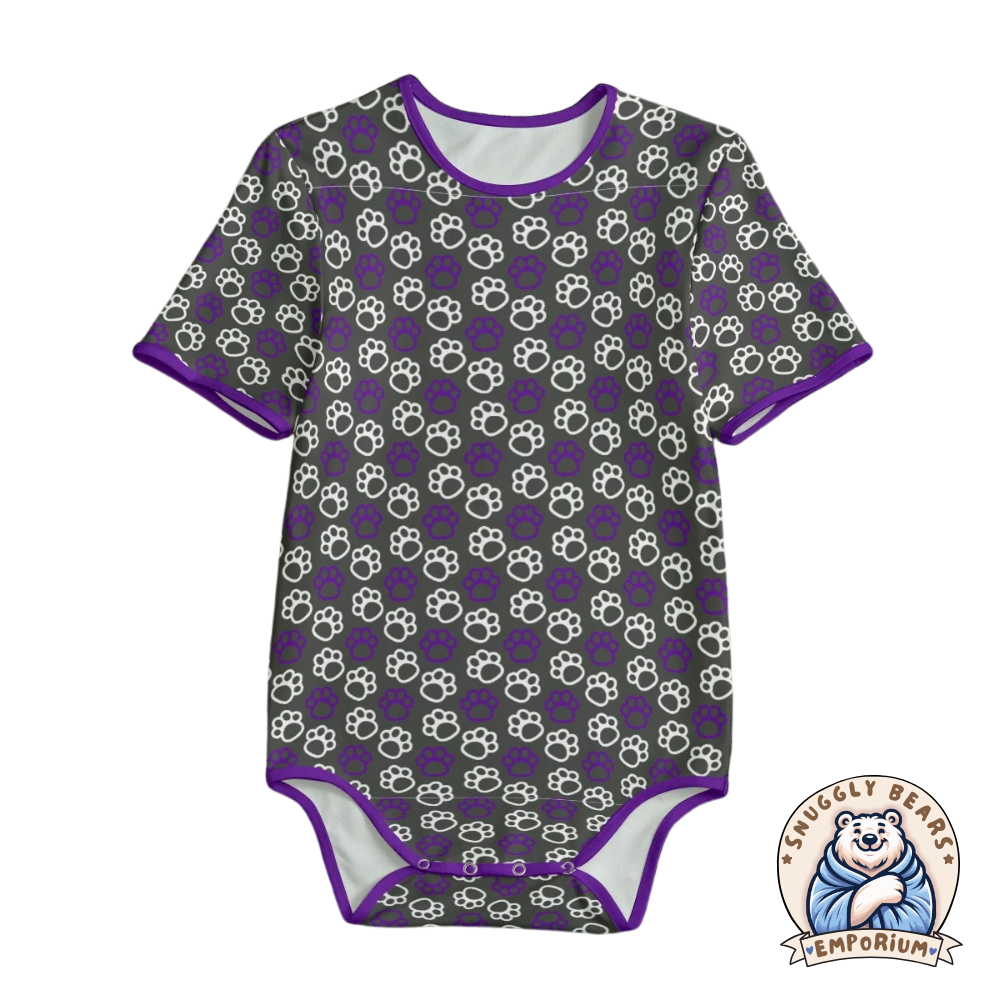 ABDL Onesie – Paw Prints Outline