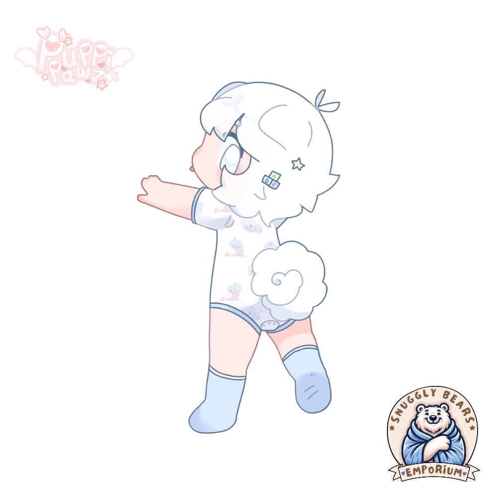 ABDL Onesie – Puppi Pawz - Powder Pups Onesie