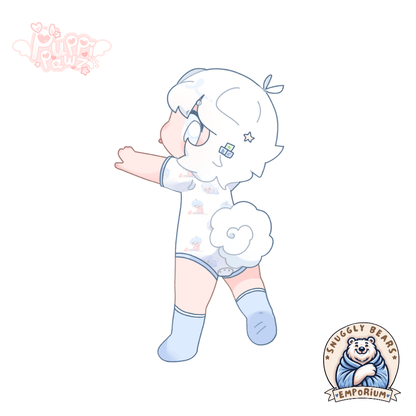 ABDL Onesie – Puppi Pawz - Powder Pups Onesie