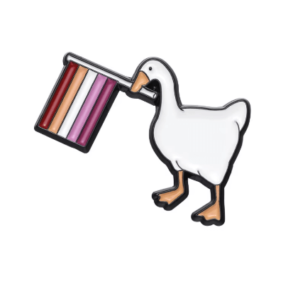 Pride Goose Enamel Pin Badge