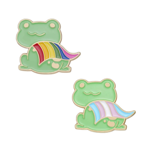 Pride Frog Enamel Pin Badge