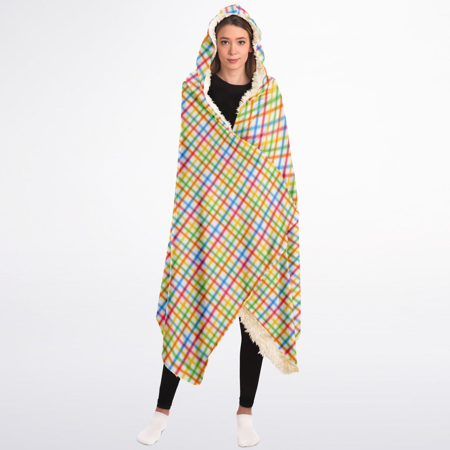 Tartan Tots Hooded Sherpa Blanket