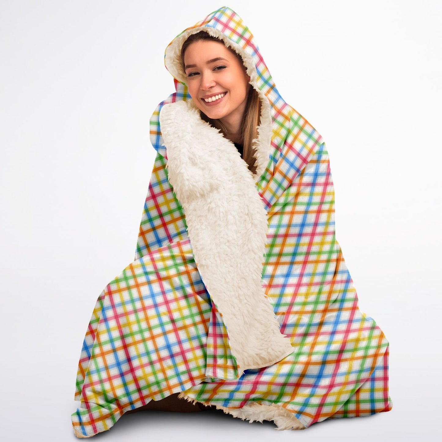 Tartan Tots Hooded Sherpa Blanket