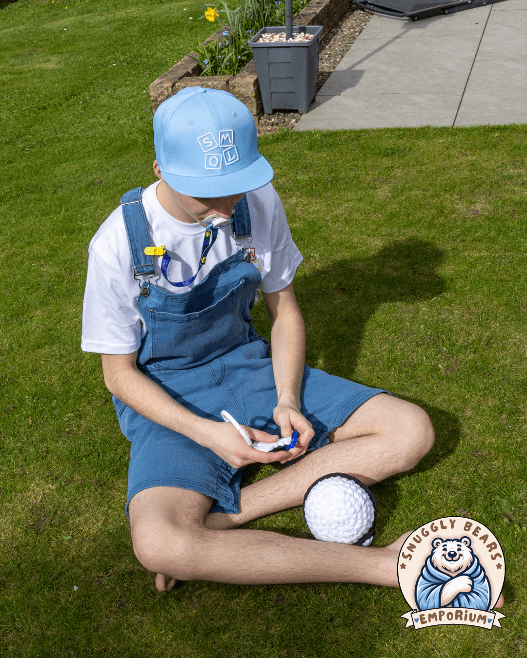 ABDL Hat - SMOL - Blue/White Snapback Cap