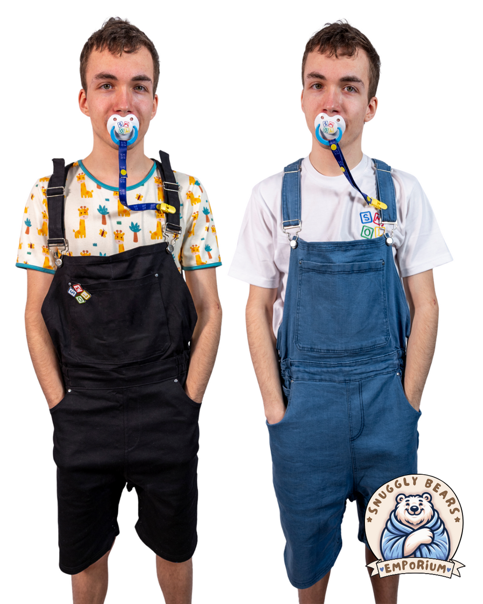 ABDL Shortalls Bear Essentials Shortalls - Fun & Comfort in One Outfit!