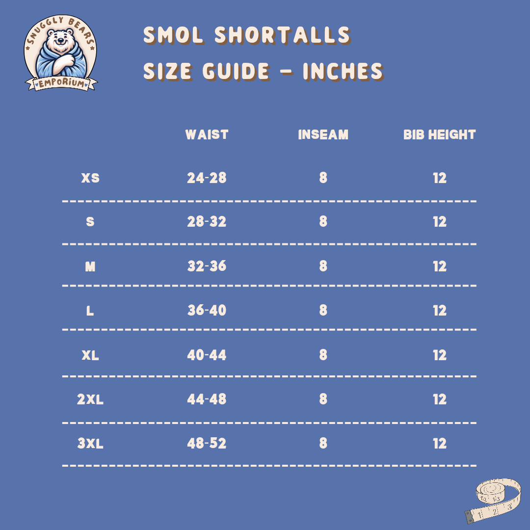 ABDL Shortalls - SMOL Shortalls