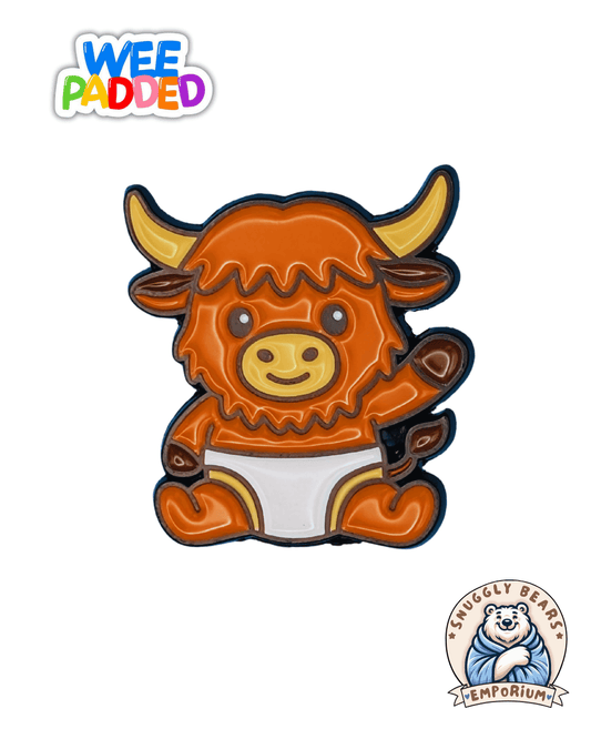 WeePadded Highland Coo Enamel Pin